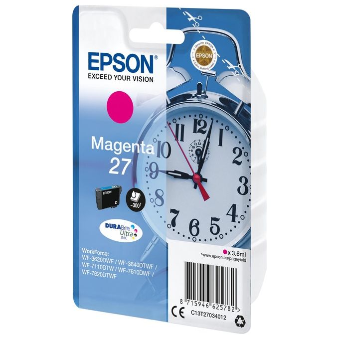 Epson Cartuccia inchiostro Magenta Sveglia 27