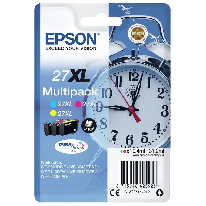 Epson Multipack Sveglia 27xl 3 cartucce Colori