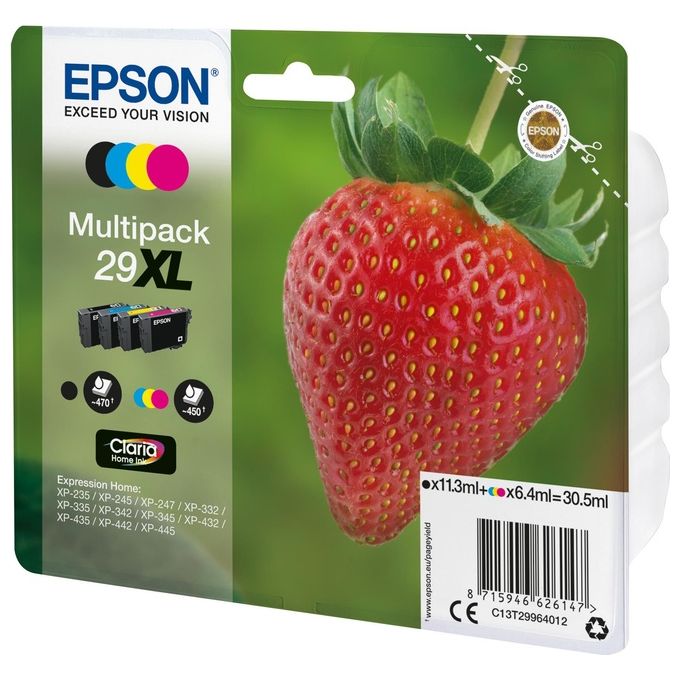 Epson Multipack n.4 Cart. T29xl Fragola
