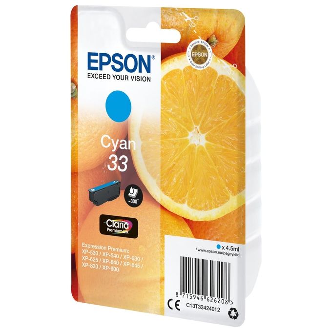 Epson Cartuccia Ciano Arancia t33