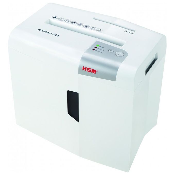 HSM S10 Distruggi Documenti Taglio a Striscia 22cm 58 dB Argento-Bianco