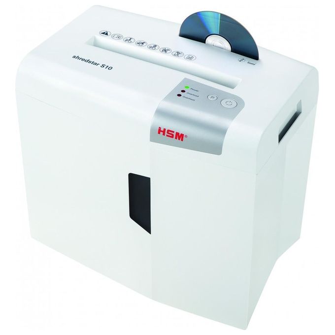 HSM S10 Distruggi Documenti Taglio a Striscia 22cm 58 dB Argento-Bianco