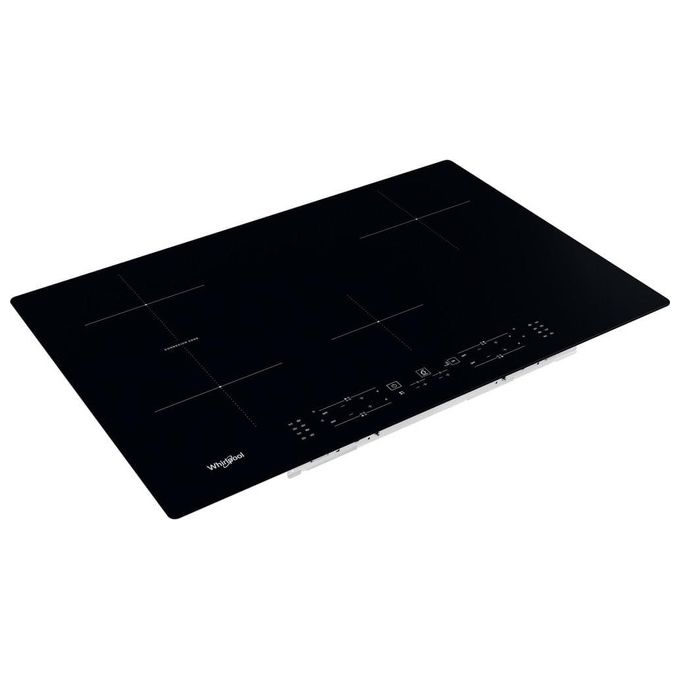 Whirlpool WB B4877 NE Piano cottura Induzione 77 cm 4 Zone ConnexionZone Booster Touch Control 6° Senso colore Nero