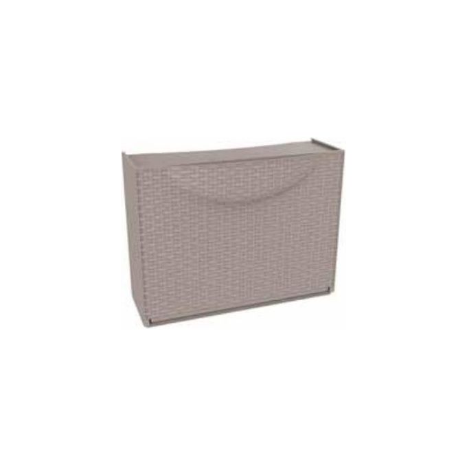 Terry 1002781 Harmony Box Scarpiera Modulare 3 Paia Apertura Ribaltata Fissaggio a Parete 51x19x39 cm colore Tortora Rattan