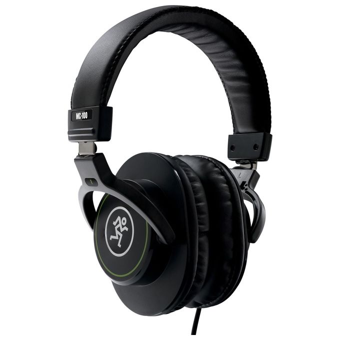 Mackie MC-100 MC SERIES Cuffie Studio Over-Ear Chiuso 3 m con Adattatore 3,5 mm a 6,3 mm colore Nero