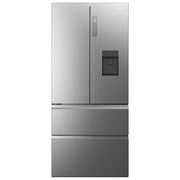 Haier HFW7819EWMP Cube 83 Serie 7 Frigorifero 4 Porte 537 L 192.5 cm Classe E 37 dB No Frost Wi-Fi colore Platino Acciaio Inox