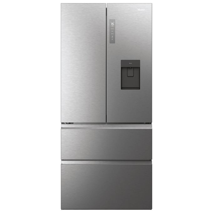 Haier HFW7819EWMP Cube 83 Serie 7 Frigorifero 4 Porte 537 L 192.5 cm Classe E 37 dB No Frost Wi-Fi colore Platino Acciaio Inox