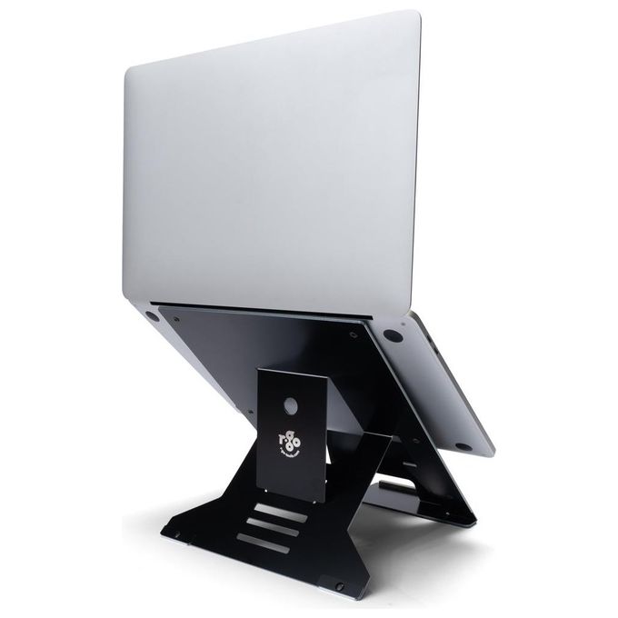 R-Go Tools RGORIDOCBL Supporto Ergonomico Pieghevole Regolabile in 5 Posizioni Portadocumenti Integrato colore Nero