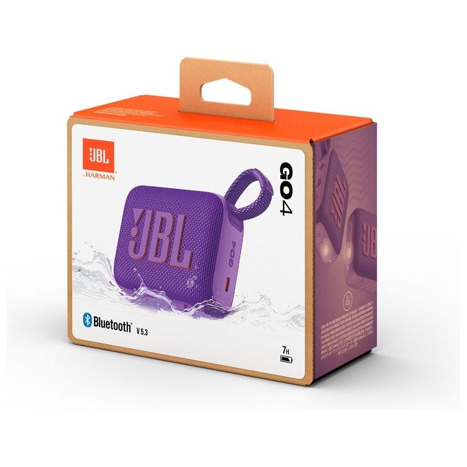 JBL JBLGO4PUR Go 4 Altoparlante Bluetooth Portatile 4,2 W IP67 Waterproof Dustproof Autonomia 7 h colore Viola