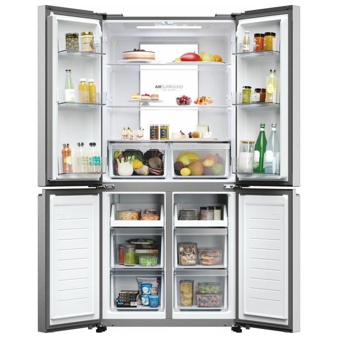 Haier HCR7818DNMM Cube 83 Serie 7 Frigorifero Multi Porta 467 L 181 cm Classe D 35 dB Total No Frost Wi-Fi colore Inox