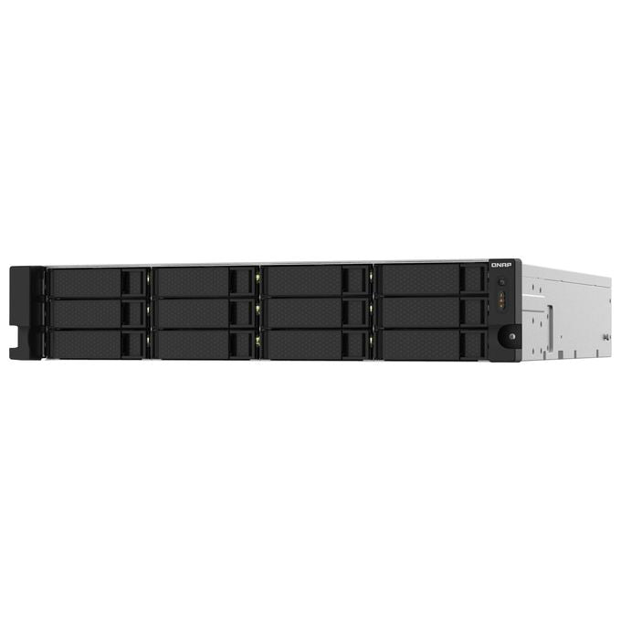 QNAP TS-1232PXU-RP-4G TS-1232PXU-RP NAS 12 bay rack 2U Annapurna Labs AL324 quad core 1.7 GHz 4 GB DDR4 2x 10GbE SFP+ 2x 2.5GbE alimentazione ridondante colore Nero