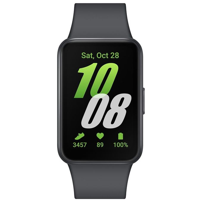 Samsung SM-R390NZAAEUB Galaxy Fit3 Smartband AMOLED 1.6'' Bluetooth 5.3 Cardiofrequenzimetro Monitoraggio Salute colore Grigio