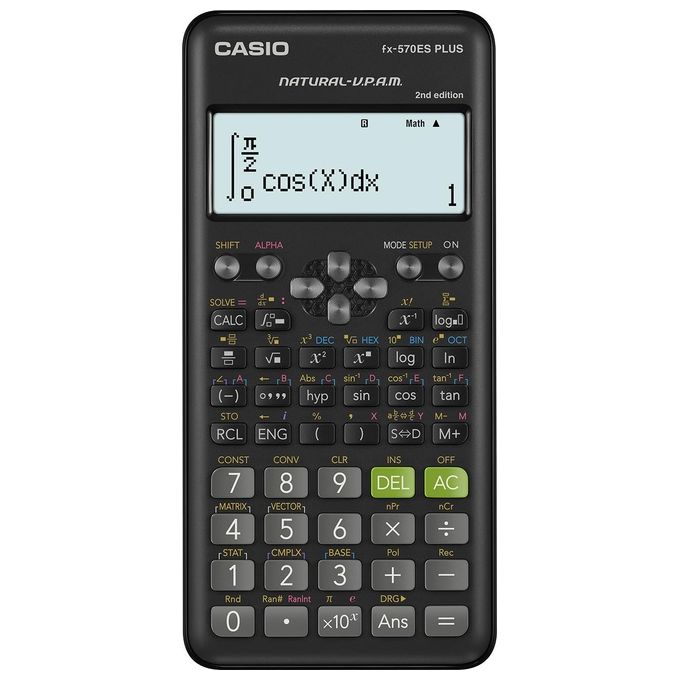 Casio Fx-570Es Plus 2 Calcolatrice Scientifica con 417 Funzioni e Display Naturale
