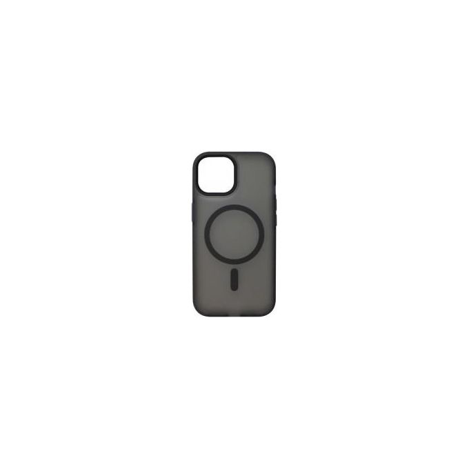 Tunit Cover in Silicone MagSafe Compatible con iPhone 15 Plus Rubber Black