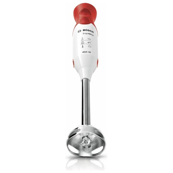 Bosch MSM64110 Frullatore ad Immersione 450W Inox Bianco Rosso