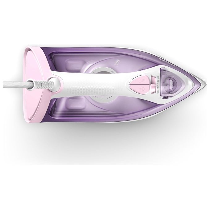 Philips DST3010-30 Serie 3000 Ferro da Stiro a Vapore 2000 W Piastra Ceramica Vapore 30 g-min Colpo Vapore 140 g-min colore Viola Bianco