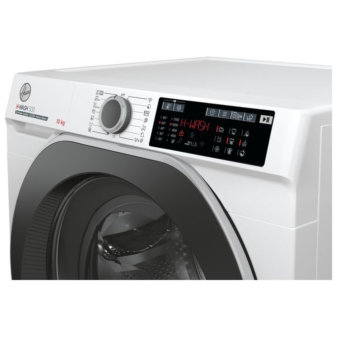 Hoover H-WASH 550 HW 210AMBS-1-S Lavatrice a carica frontale 10 Kg  1200 giri Classe A 9 cicli Care Motore Eco-Power 60x59X85 Bianco