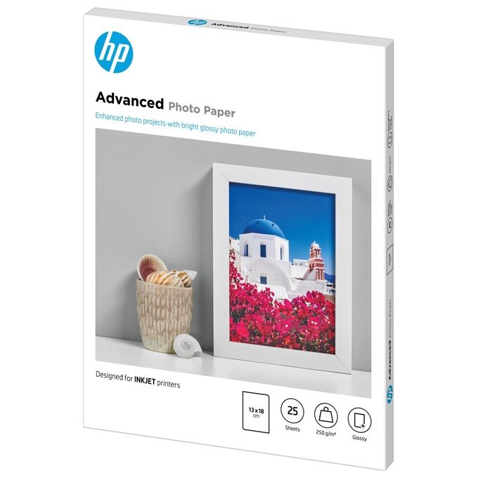 Hp Glossy Photo Paper 250 G M - 25 Sht