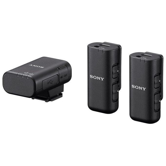 Sony ECMW3.CE7 Microfono Wireless a 2 Canali con Bluetooth 5.3 e USB-C colore Nero
