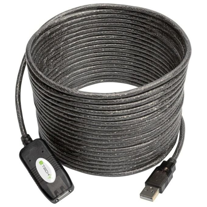 Techly Cavo Prolunga Attivo Usb 2.0 Hi-Speed 10mt