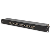 Digitus DN-91616S-B Pannello Patch 16 Porte CAT 6 Schermato 1U RJ45 Oro Nero