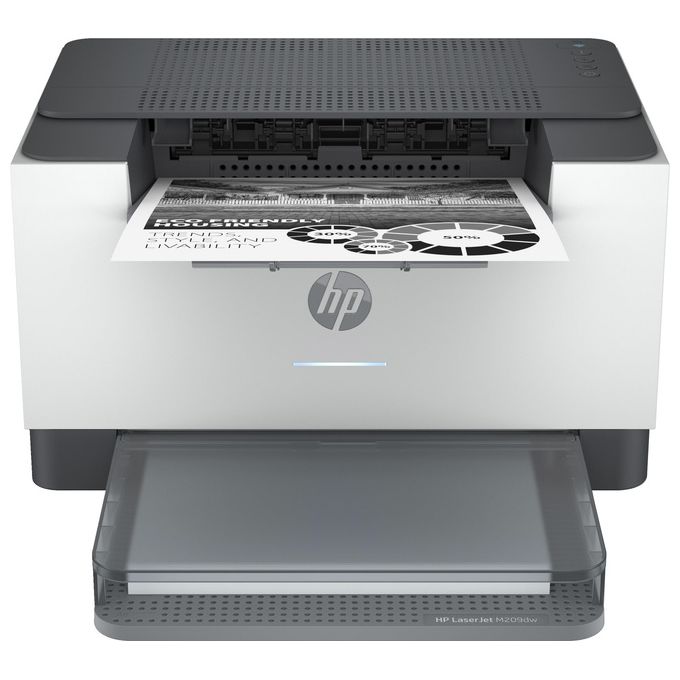 HP 6GW62F LaserJet M209DW Stampante Laser Monocromatica Singola Funzione Fronte Retro 30 ppm WiFi USB Ethernet colore Grigio