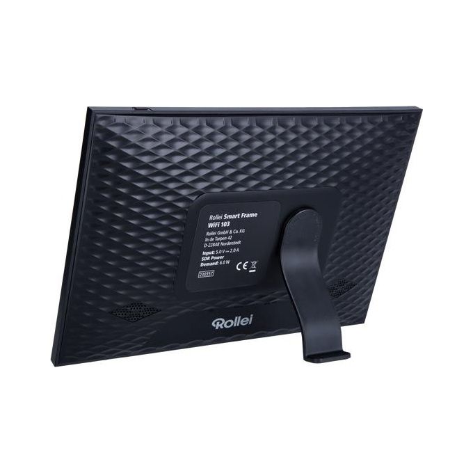 Rollei 30287 Cornice per Foto Digitale Touch Screen 10.1'' Wi-Fi 8 GB Memoria Interna MicroSD Nero