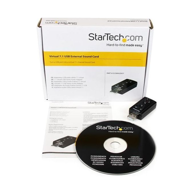 StarTech Scheda audio esterna adattatore audio USB Stereo Virtual 7.1