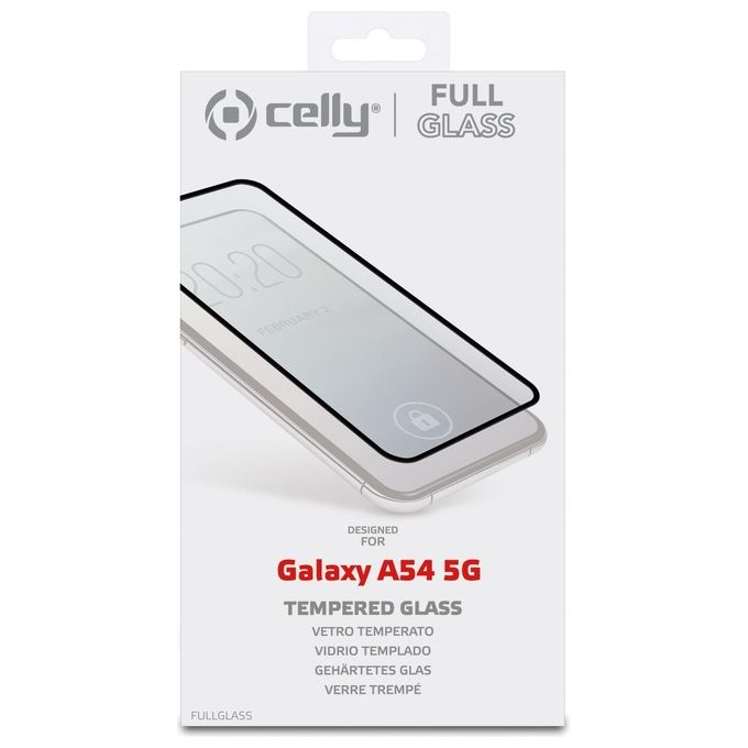 Celly Full Glass per Samsung Galaxy A54 5G Nero