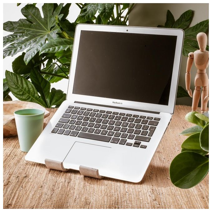 R Go Tools RGOTPW Treepod Supporto per Laptop e Tablet 10-22'' Regolabile in Altezza Materiale Bio-Based colore Naturale