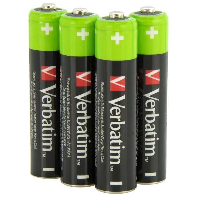 Verbatim Batteria Mono Splituso Mini Stilo AAA Nichel-Metallo Idruro (NiMH)