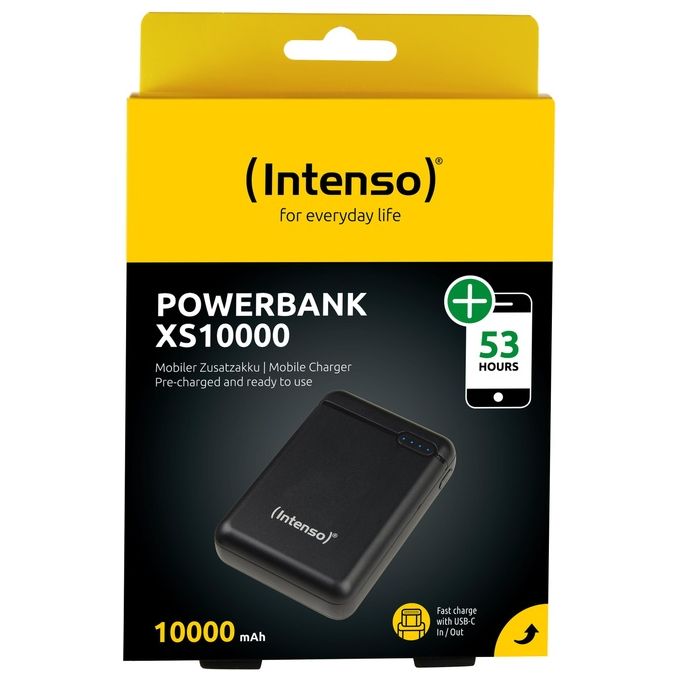 Intenso Powerbank XS 10000 Batteria Portatile Nero Polimeri Di Litio 10000mAh