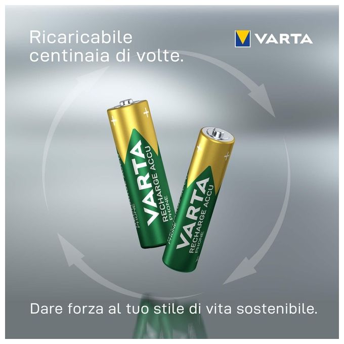 Varta 58398101402 Pila Ricaricabile AAA Ministilo T398