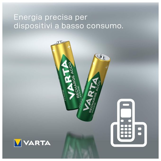 Varta 58398101402 Pila Ricaricabile AAA Ministilo T398