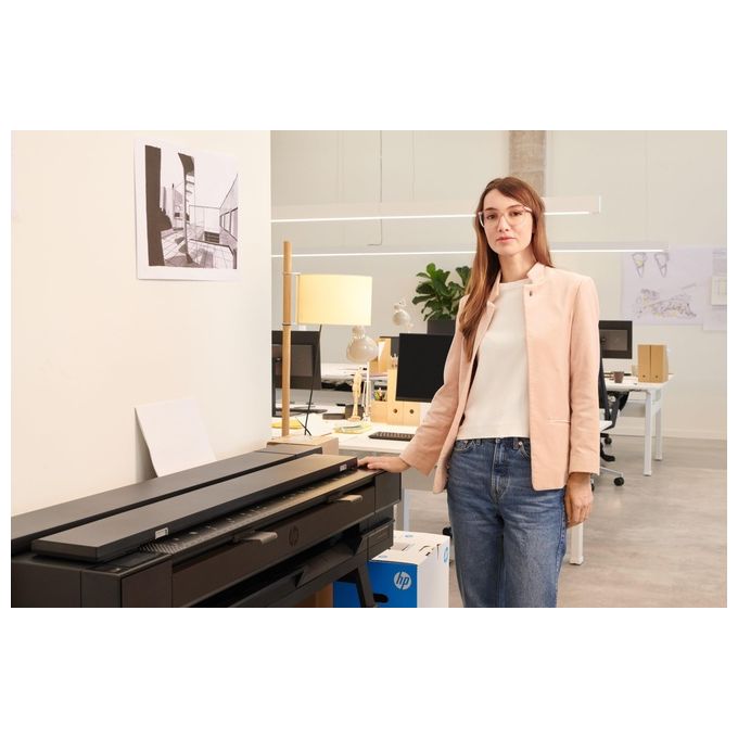 HP 2Y9H2A#B19 DesignJet T850 Stampante Multifunzione Grandi Formati 91,4 cm Wi-Fi Gigabit Ethernet A0 2400 x 1200 dpi colore Nero