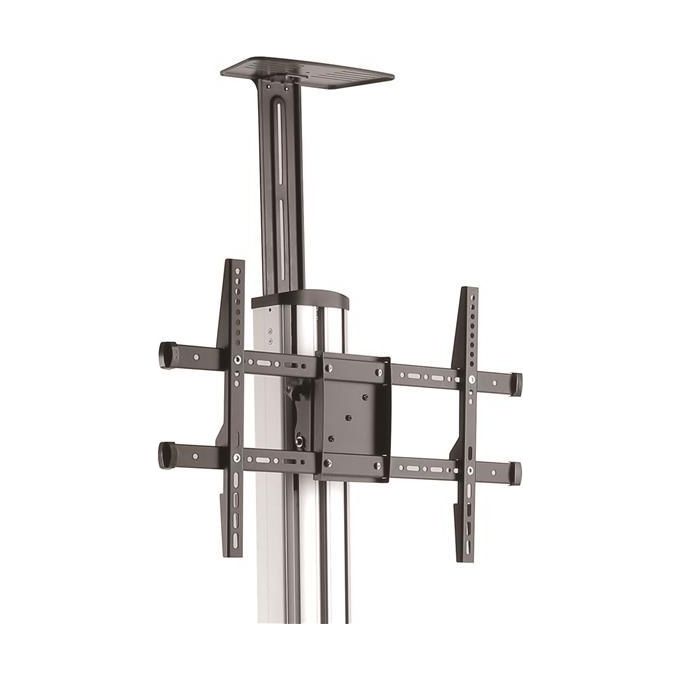 StarTech.com STNDMTV70 Carrello TV per Schermo da 32'' a 75'' Regolazione Altezza 1110-1510 mm Rotazione 90° Inclinazione -12° +5° con Mensola Multimediale colore Nero