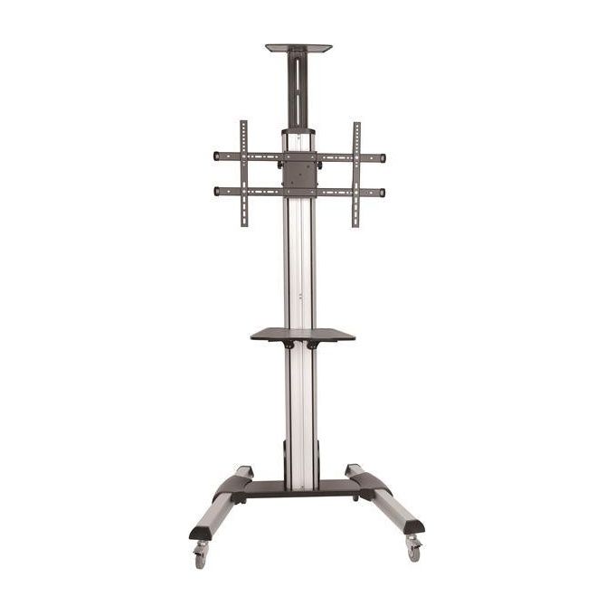 StarTech.com STNDMTV70 Carrello TV per Schermo da 32'' a 75'' Regolazione Altezza 1110-1510 mm Rotazione 90° Inclinazione -12° +5° con Mensola Multimediale colore Nero