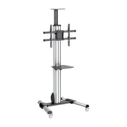 StarTech.com STNDMTV70 Carrello TV per Schermo da 32'' a 75'' Regolazione Altezza 1110-1510 mm Rotazione 90° Inclinazione -12° +5° con Mensola Multimediale colore Nero