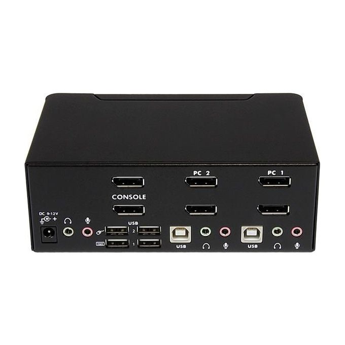 Startech Switch KVM a 2 porte DisplayPort per doppio Monitor - 4k 60hz