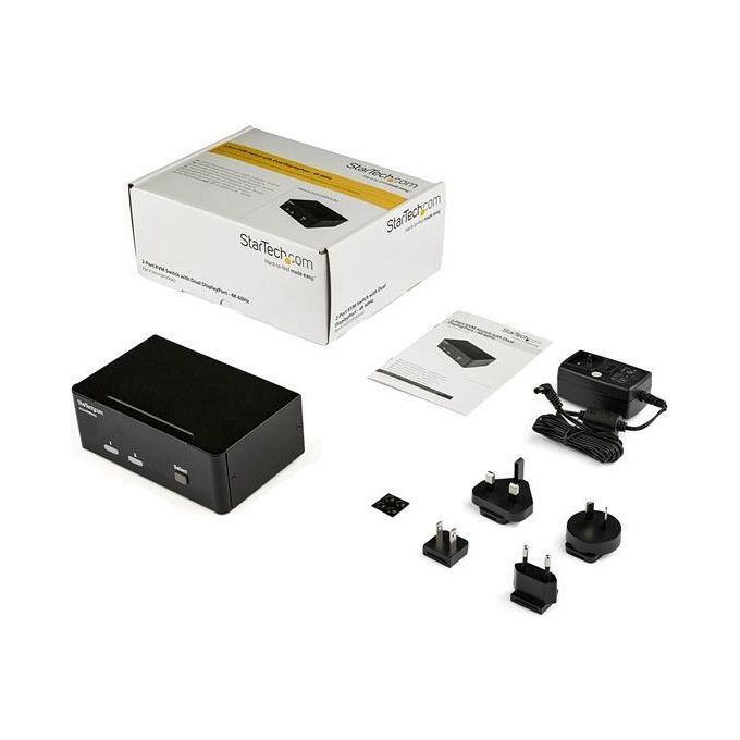 Startech Switch KVM a 2 porte DisplayPort per doppio Monitor - 4k 60hz