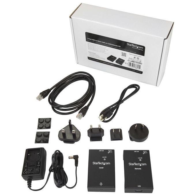 Startech - Comp. Cards and Adattatores 1port usb Extender kit - usb to Ethernet Extender - usb 2.0