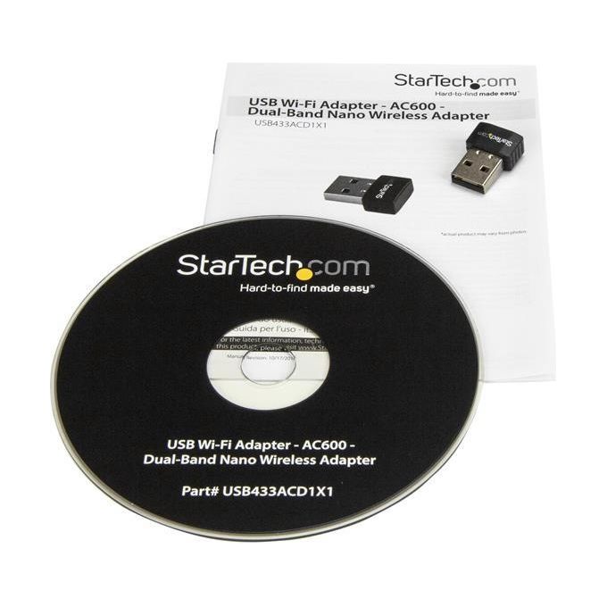 Startech Adattatore Wi-Fi USB - AC600 - Adattatore Wireless Nano a Doppia-Banda