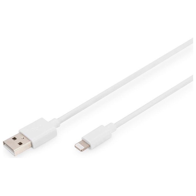 Digitus DB600106020W Cavo Dati da Lightning a Usb-A Certificato Mfi 2mt