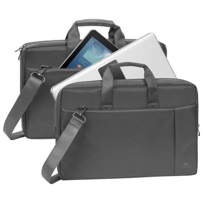 Rivacase borsa per notebook 17,6'' grigio