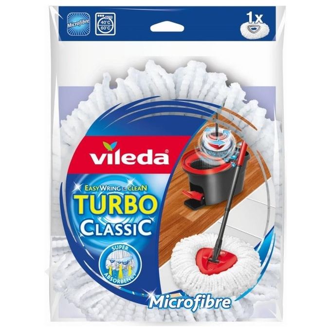 Vileda Turbo ClassiC Testa del Mocio Bianco