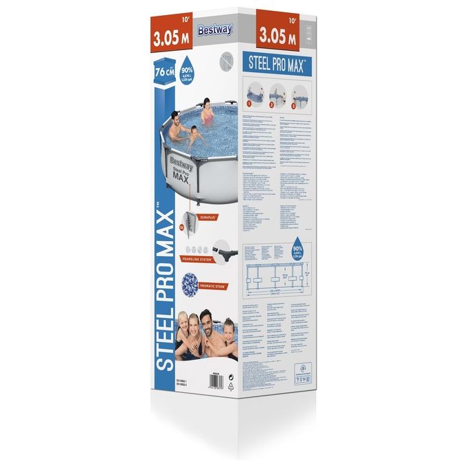 Bestway 56406 Piscina Steel Pro Max Frame Tonda 305X76 cm