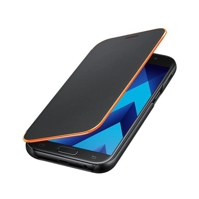 Samsung neon flip Cover Black a5 2017