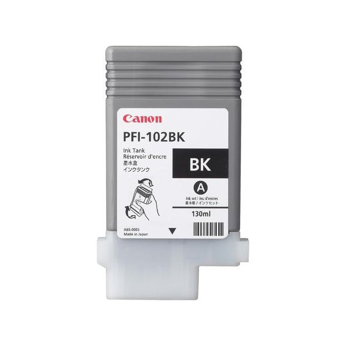 Canon Pfi-102bk Cartuccia Nero Per Ipf 500 Grafica 130ml
