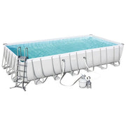 Bestway 56475 Piscina Steel Rettangolare Filtro J5 732X366 H 132
