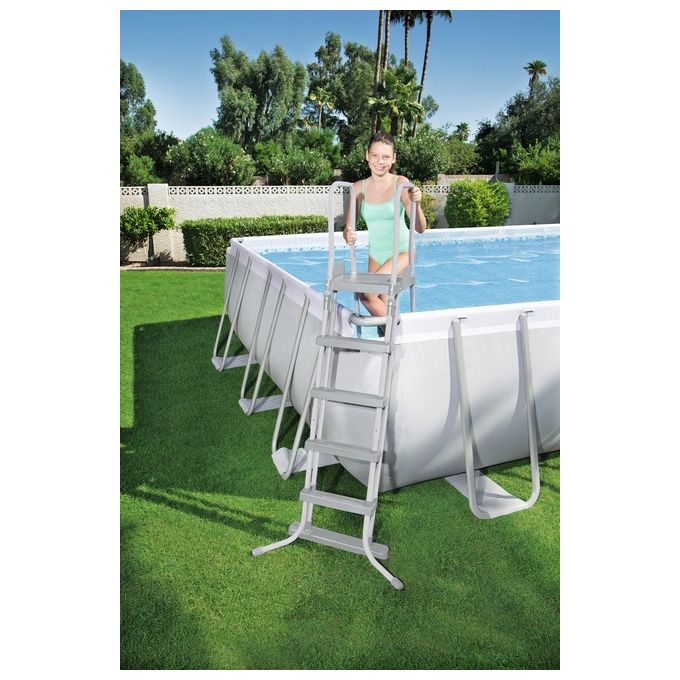 Bestway 56475 Piscina Steel Rettangolare Filtro J5 732X366 H 132